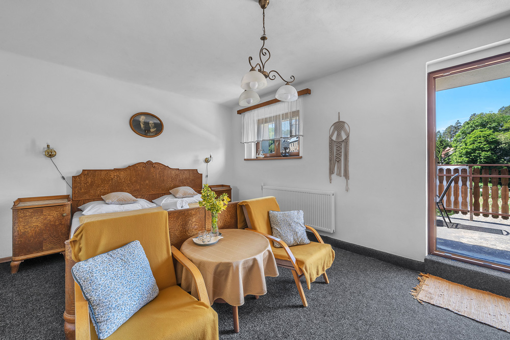 Dvoulůžkový retro pokoj č. 21